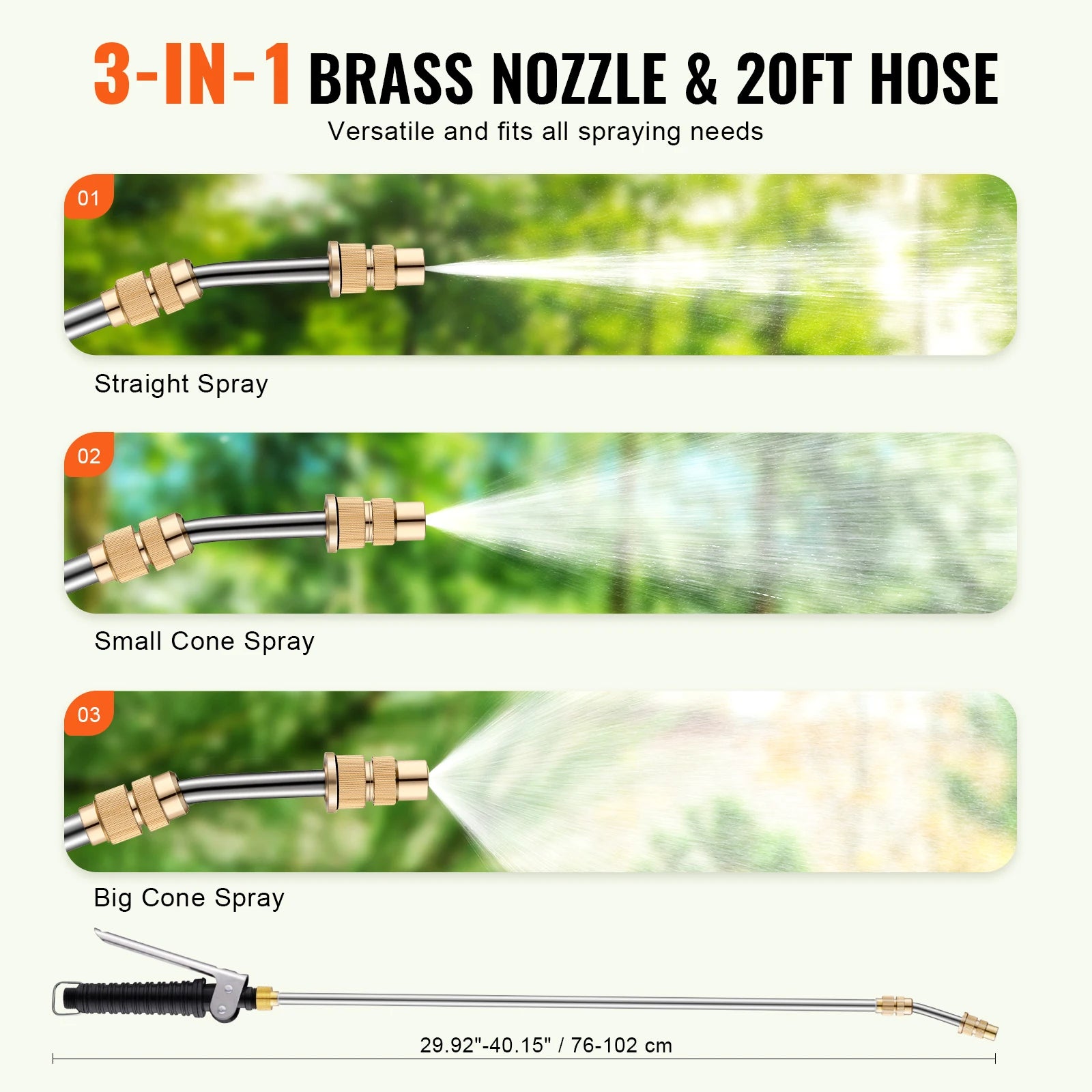 ATV Spot Sprayer 15.9 Gal/60 L ATV/UTV Broadcast Sprayer with Nozzle Boom 12 V Pump Weed Sprayer with Water Tank White