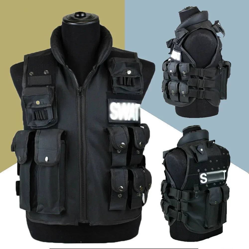 SWAT Multi-Pocket Tactical Vest - CS & Paintball