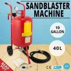 Sand Blaster 10Gal Portable Air Sandblaster 125Psi Pressure Sand Blasting Kit for Special Surface Treatment of Material