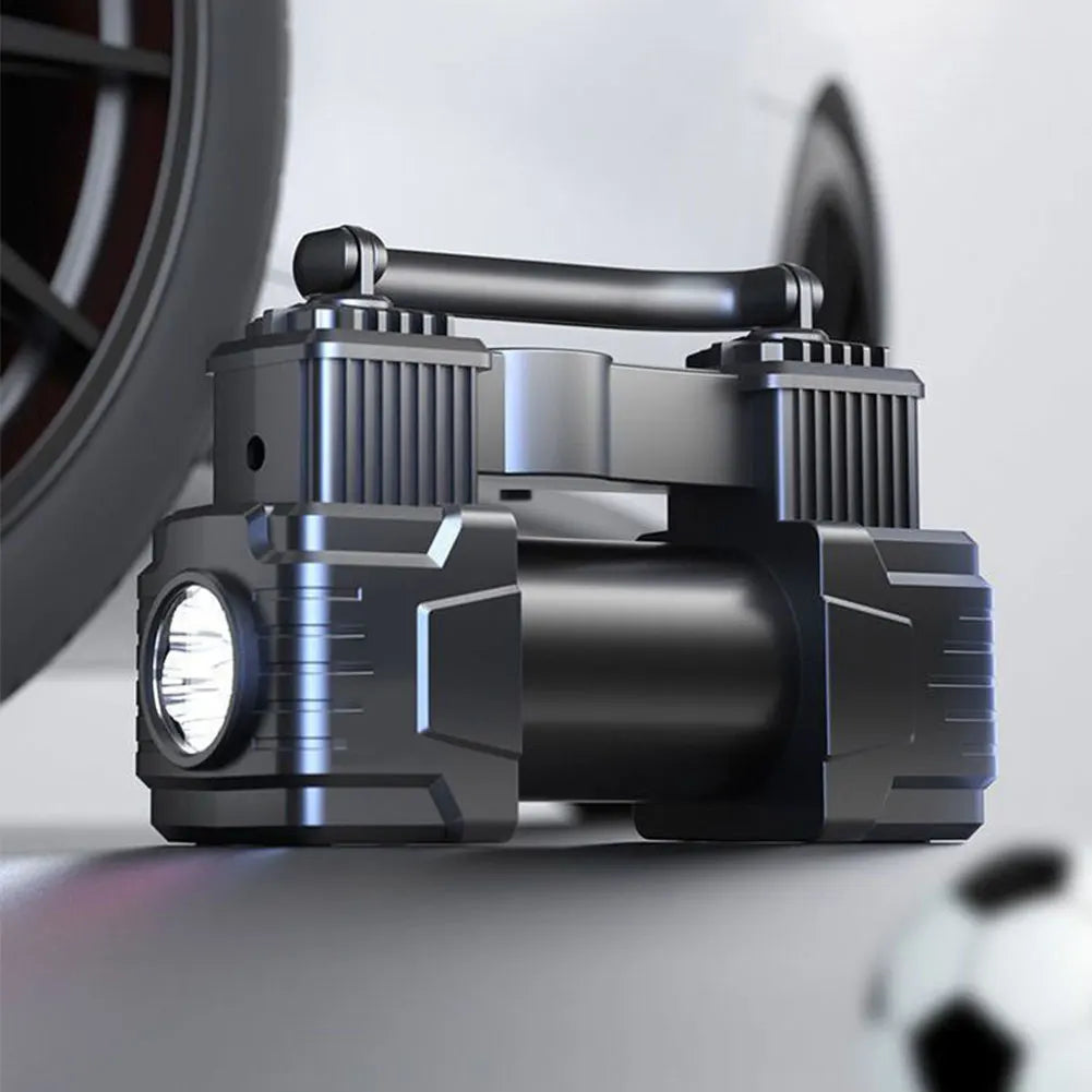 12V Car Tire Inflator with Digital Display & LED