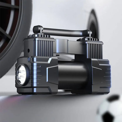 12V Car Tire Inflator with Digital Display & LED