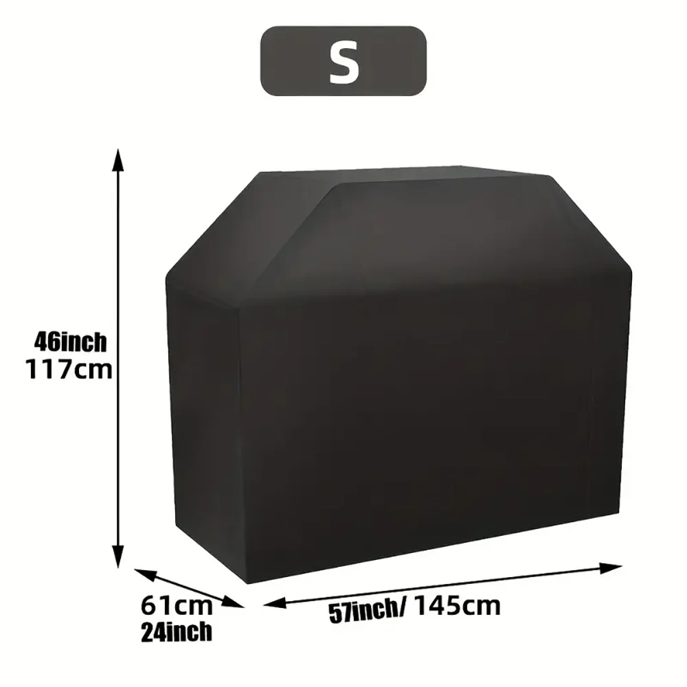 BBQ Grill Barbeque Cover  Anti-Dust Waterproof Weber Heavy Duty Charbroil BBQ Cover Outdoor Rain Protective Barbecue Cover