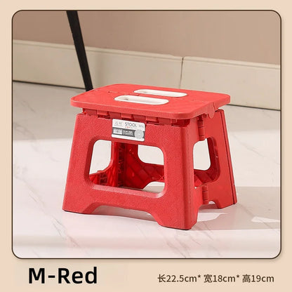 Lightweight Folding Step Stool - Non-Slip Plastic
