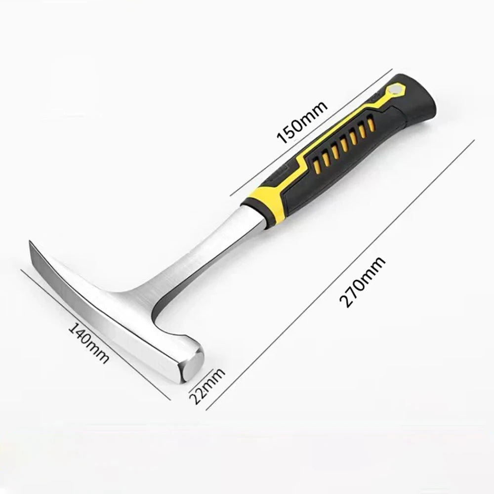 Geological Hammer High Carbon Steel Rock Pick Hammer with Arc for Survey Mine Exploration Geological Prospecting Hammer