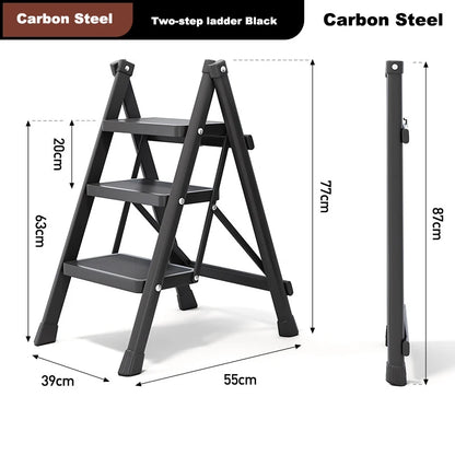 Portable Aluminum Folding Ladder Stool - Indoor
