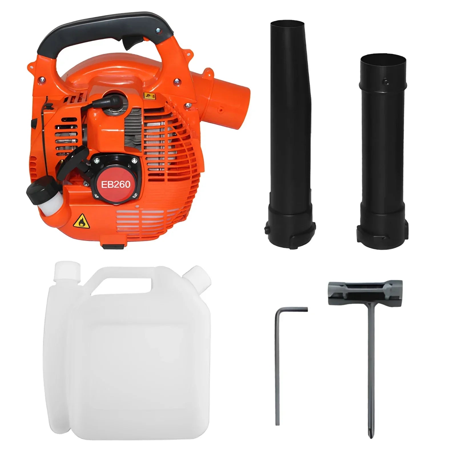 750W Gas Powered Leaf Blower 2Stroke Engine 25.4CC 275.45CFM Air Volume 0.65L Oil Tank Handheld Blower Powerful Wind Snow Blower
