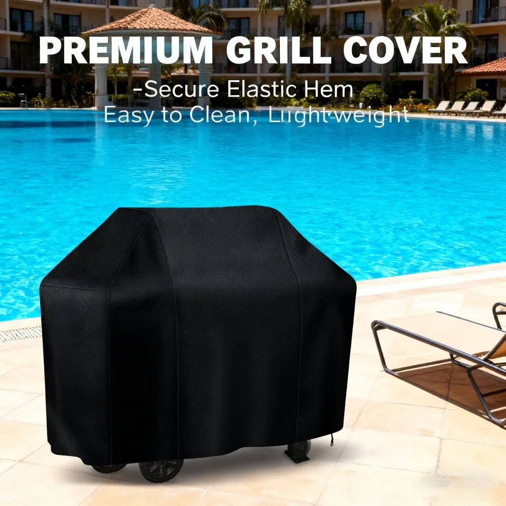 Waterproof Grill Cover, Outdoor BBQ Cover, Durable Anti-UV Gas Grill Protection, Multiple Sizes