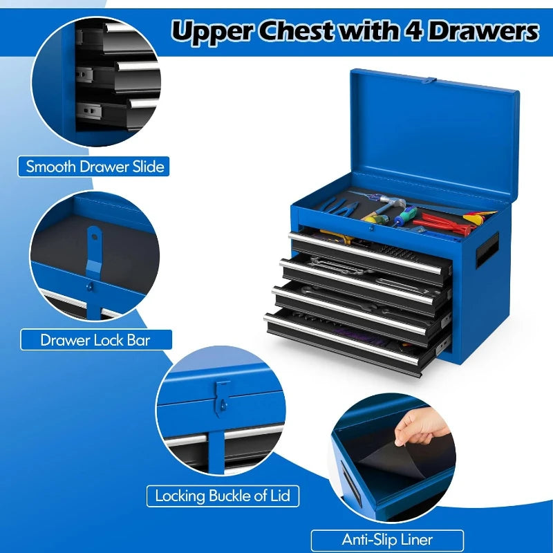 5-Drawer Rolling Tool Chest with Detachable Top