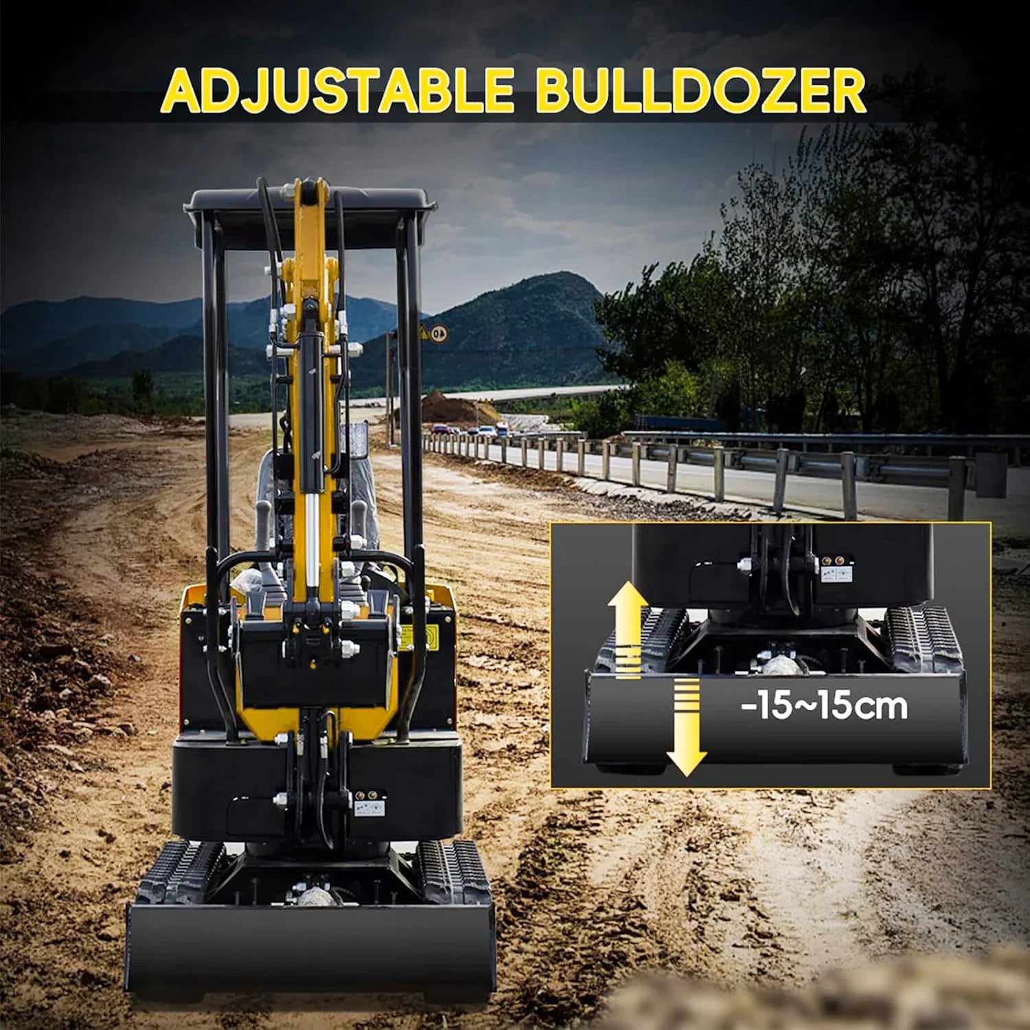 13.5HP Mini Excavator Gasoline Engine Crawler Excavator Agricultural Hydraulic Small Digger for Garden Farm