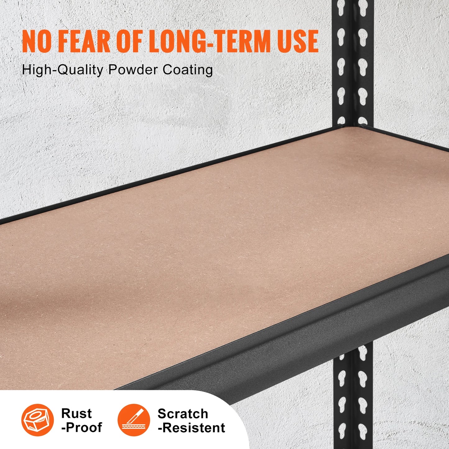 5-Tier Metal Storage Shelving Unit - Heavy Duty
