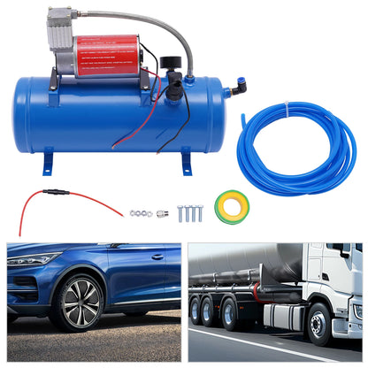 12V Air Compressor 100 PSI with 6L Tank & Air Horn Kit