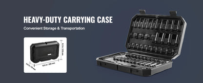 Impact Socket Set Deep & Shallow Cr-V with Case