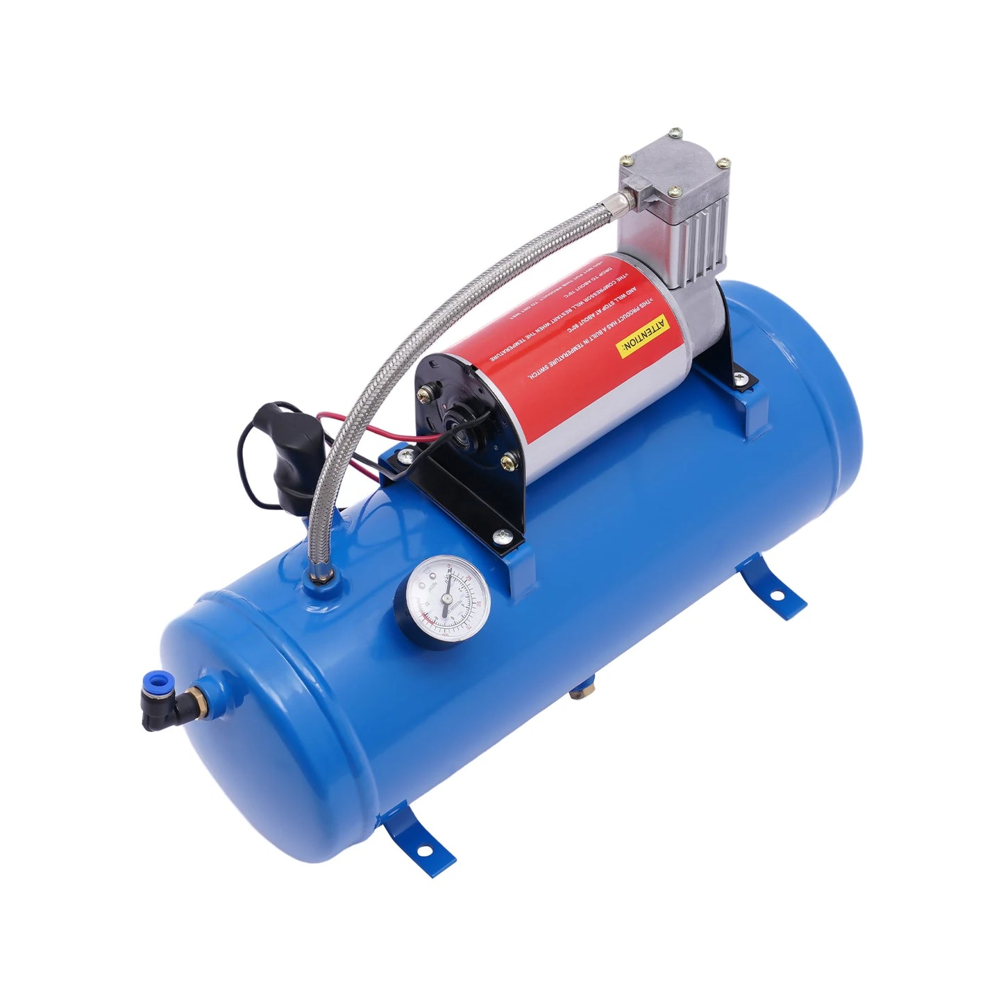 12V 150 PSI Train Horn Air Compressor Kit, 6L Tank
