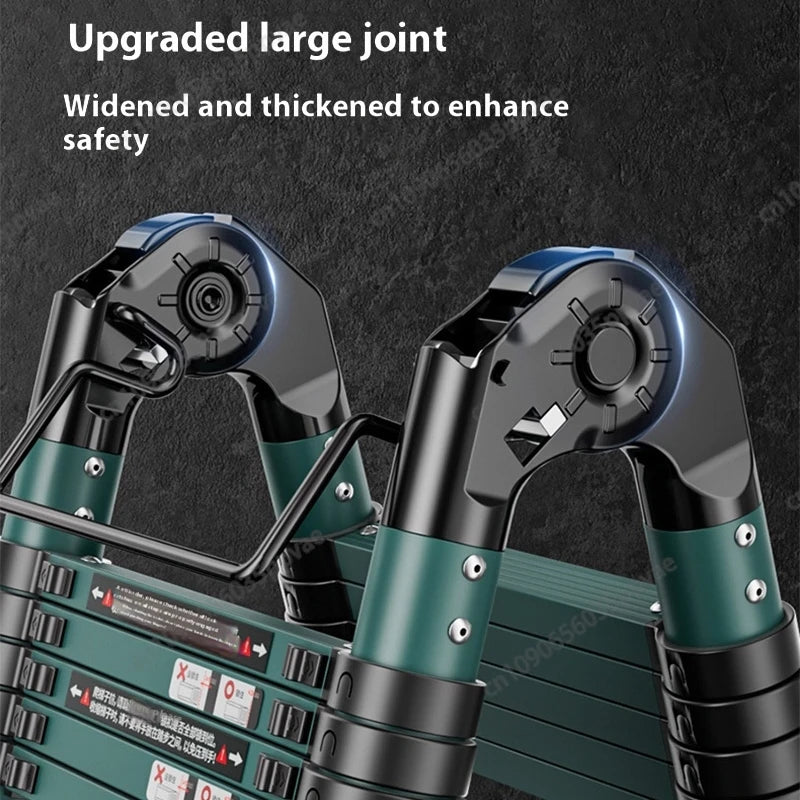 Portable Aluminum Telescopic Ladder - Anti-Shock