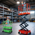 Scissor Lifter 300KG Elevated Work Platform 3m, 3.9m, 4m Self Propelled Scissor Mobile Electric Lift Platforms for Sale