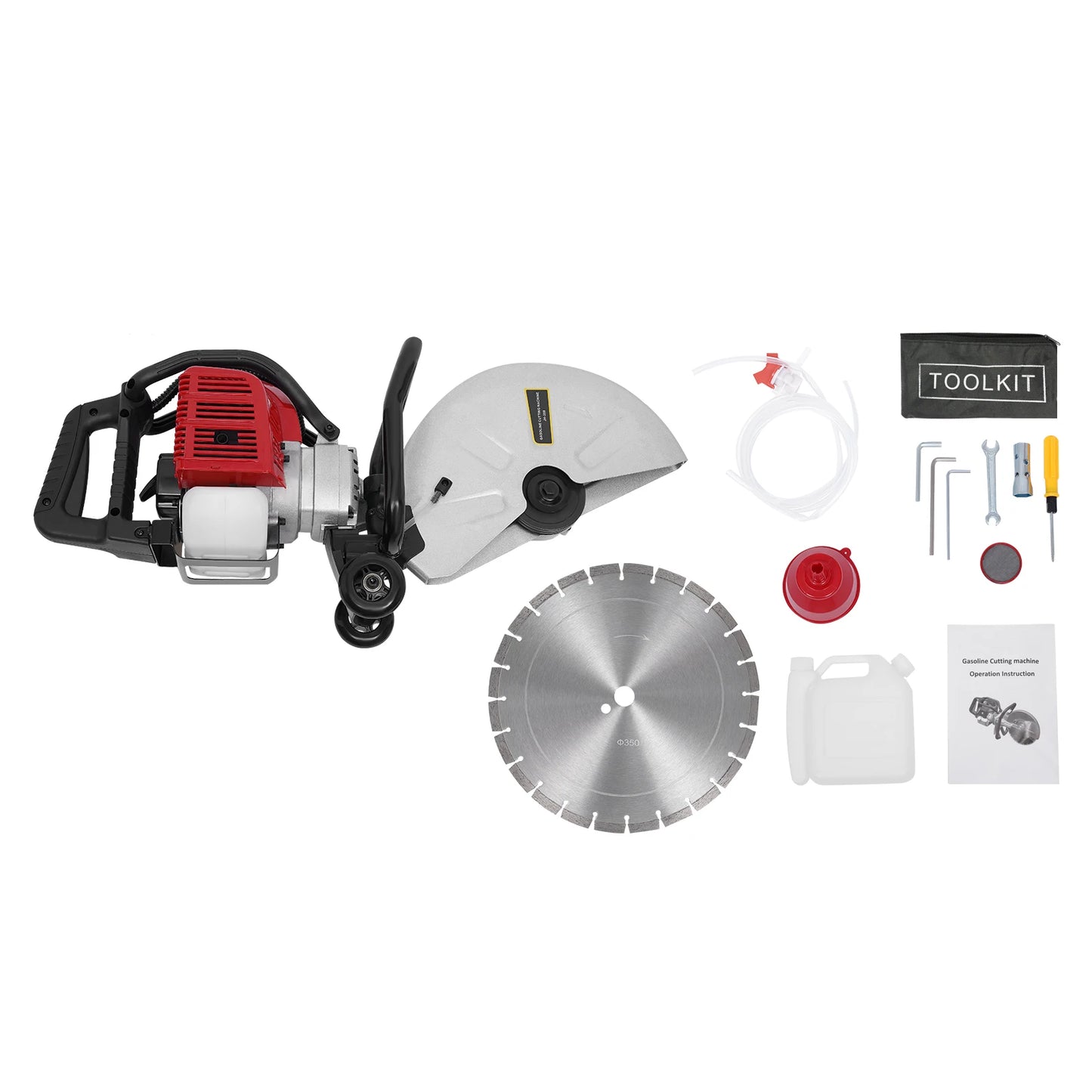Concrete Cutter Saw 1400W - Gas Wet Saw 13" Blade