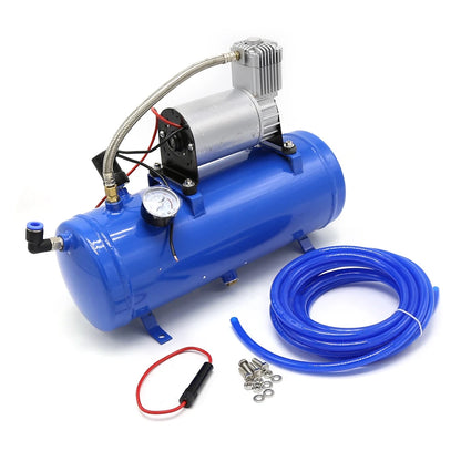 12V 150 PSI Train Horn Air Compressor Kit, 6L Tank