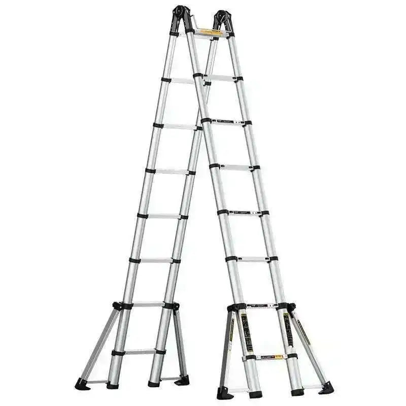 Aluminum Alloy Multifunction Telescopic Ladders Household Folding Herringbone Ladder Safety Engineering Ladders Lift Stairs