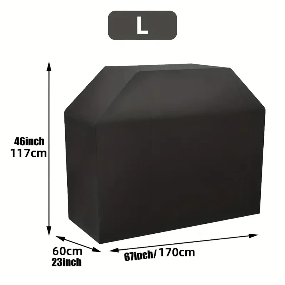 BBQ Grill Barbeque Cover  Anti-Dust Waterproof Weber Heavy Duty Charbroil BBQ Cover Outdoor Rain Protective Barbecue Cover