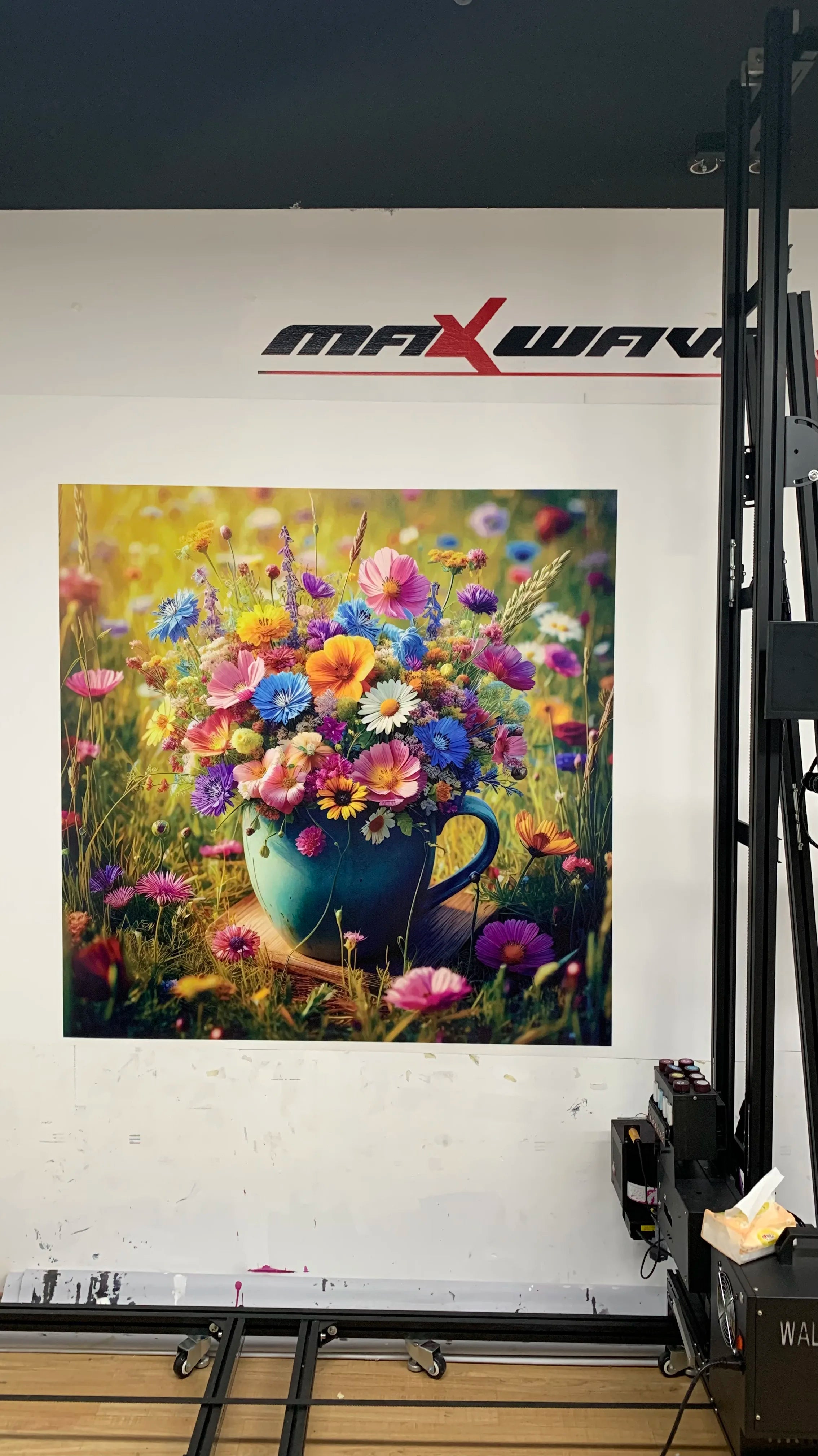 4 Meter Inkjet Wall Printer Wall Pen 3D UV Vertical Printing Machine 5/7 Color for Wall cement wood Metal Bricks Paper 2.5*6m