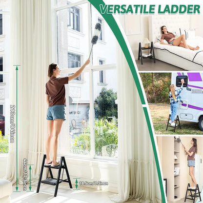 Folding Step Stool Ladder 330 lbs - Non-Slip