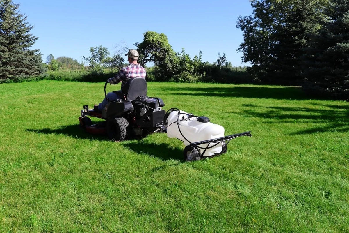 25 Gallon Trailer Broadcast Sprayer - 1.1GPM, 7' Swath