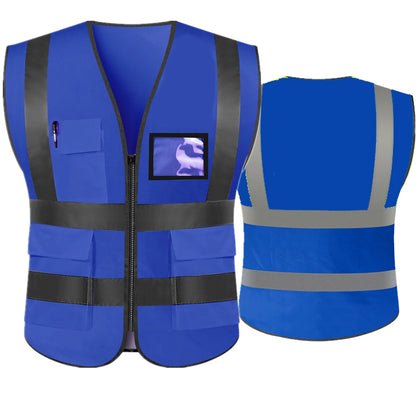 Hi-Vis Safety Vest ANSI Class 2 with 5 Pockets