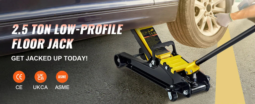 2.5T Floor Hydraulic Jack Pneumatic Low Profile Floor Jack Heavy-Duty Steel Racing Floor Jack with Piston Lift Pump