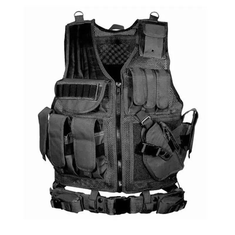 Tactical Security Vest - Adjustable Molle Combat