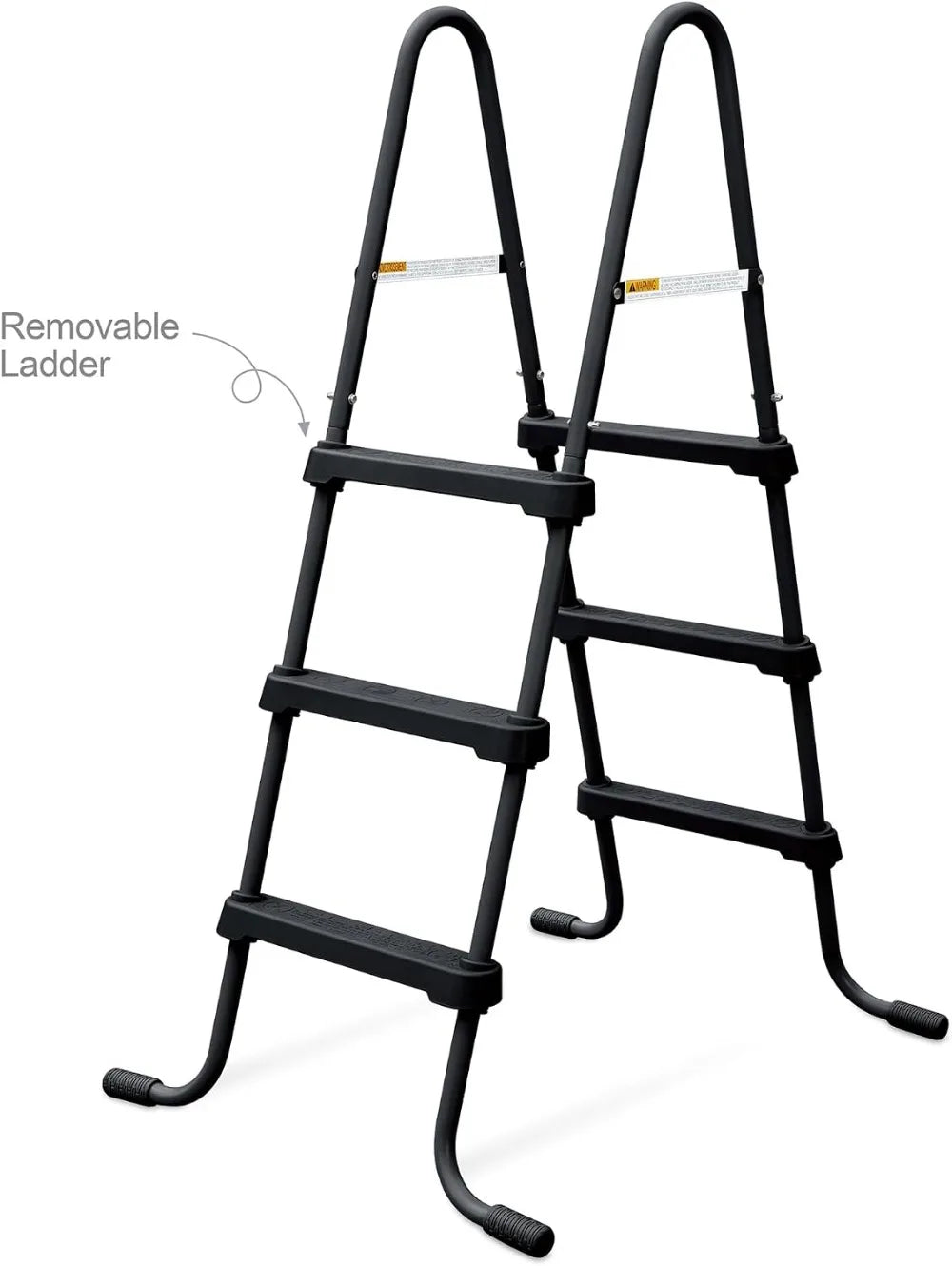 3-Step Above Ground Pool Ladder with Non-Slip Feet