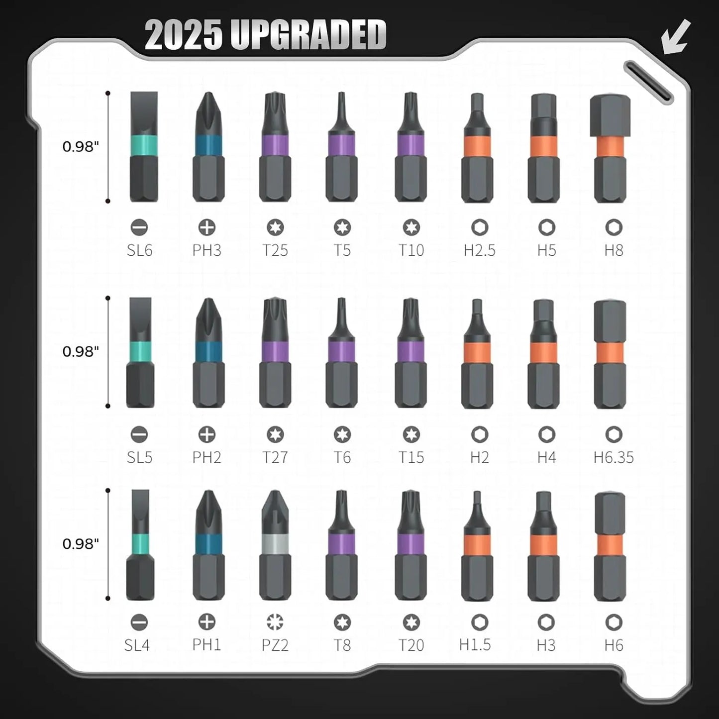 24-in-1 Ratchet Screwdriver Set with Magnetic Bits