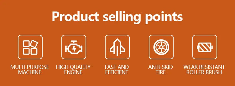 Small Fully Automatic Hand-held Snow Sweeper Municipal Sanitation Household Small Snow Sweeper