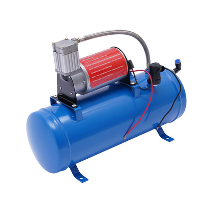12V 150 PSI Train Horn Air Compressor Kit, 6L Tank