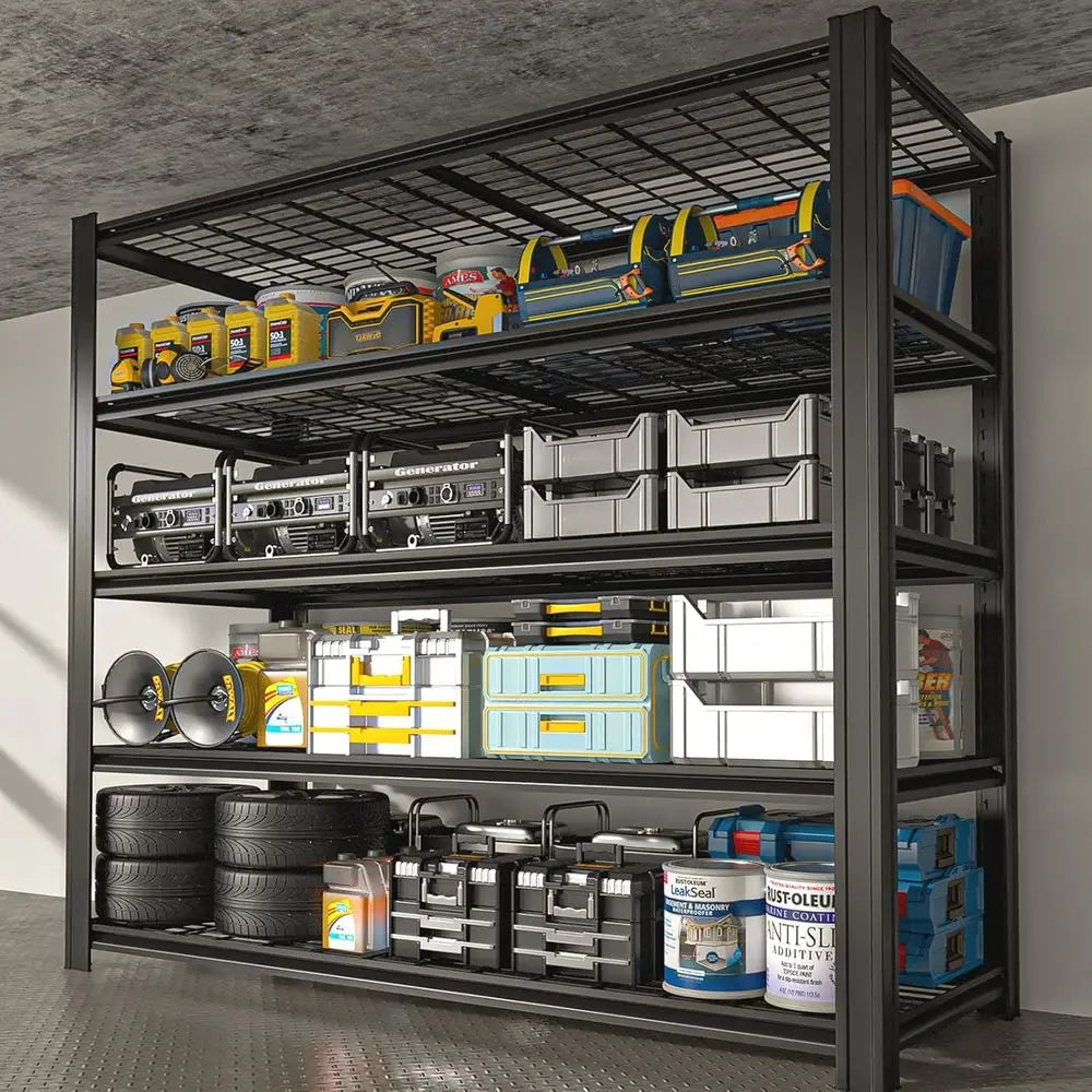 5-Tier Adjustable Garage Shelving 84x55x24"