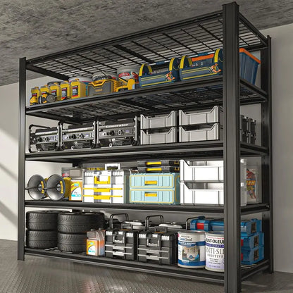5-Tier Adjustable Garage Shelving 84x55x24"