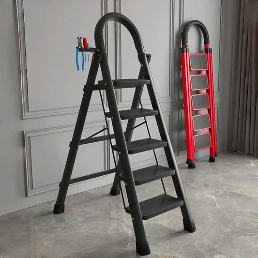 Folding Zigzag Step Ladder - Wide Pedal Indoor