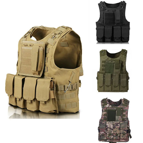 Camouflage Tactical Assault Vest - CS & Airsoft