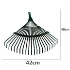 22 Teeth Heavy Duty Steel Metal Rake for Head High Carbon Steel Lawn Leaves Garden Without Handle Home Tools Garden Tools