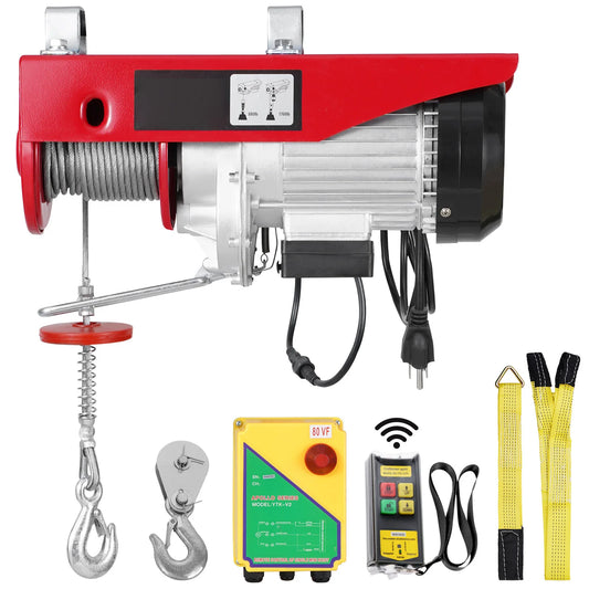 Electric Cable Hoist Winch 1320-2200 lbs with Remote