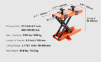 Motorcycle Lift 1100 LBS Motorcycle Scissor Lift Jack with Safety Pin Steel Motorcycle Jack Hoist Stand for Motorbike