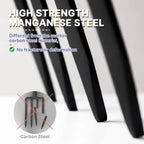 4-Tine Steel Garden Fork, 45-Inch Wood Handle, Heavy Duty Digging Tool for Soil Compost Mulching