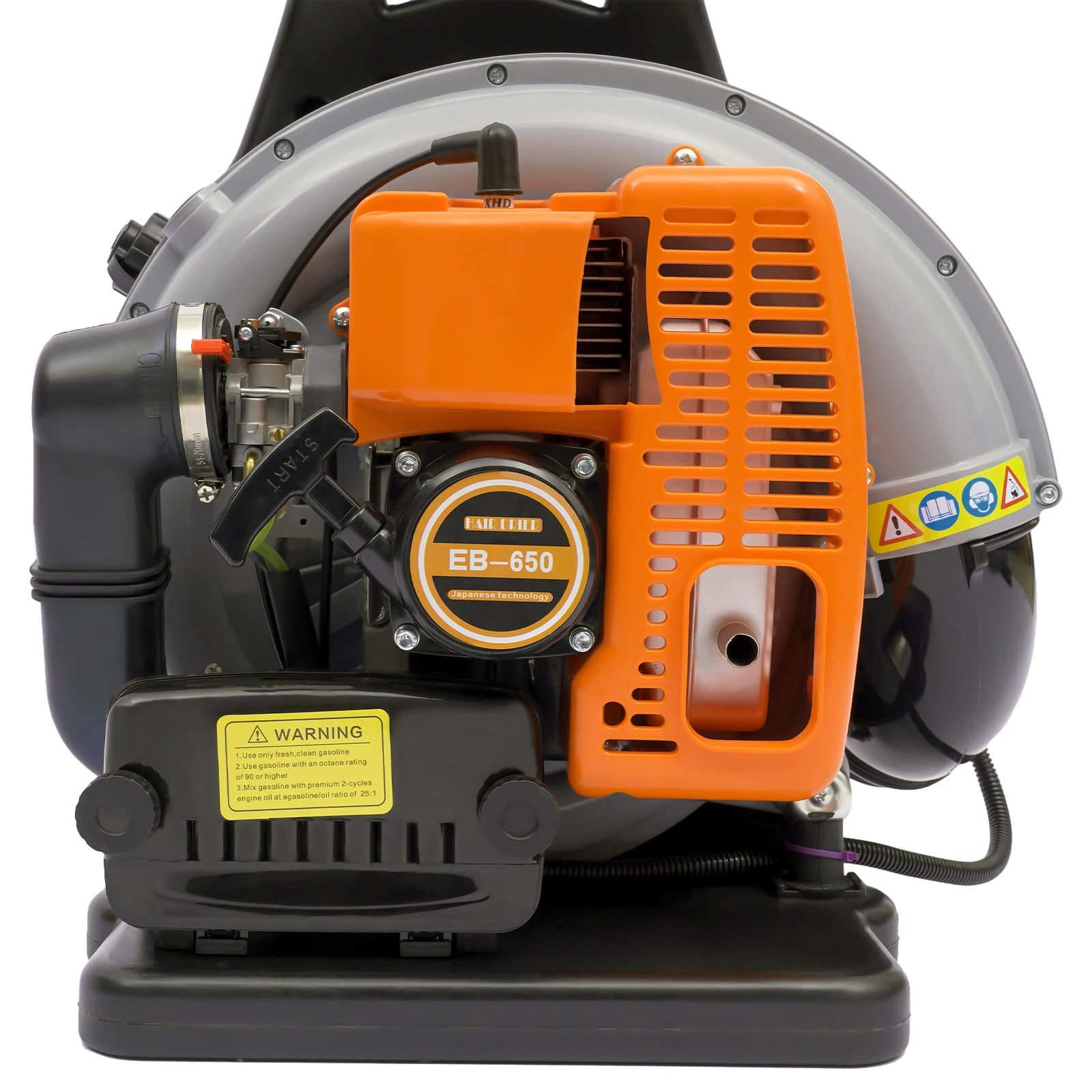 Backpack Leaf Blower 6800r/min Powerful Blowing 63CC 2 Stroke Gas Powered Leaf Blower Portable Air Blower For Street Cleaning