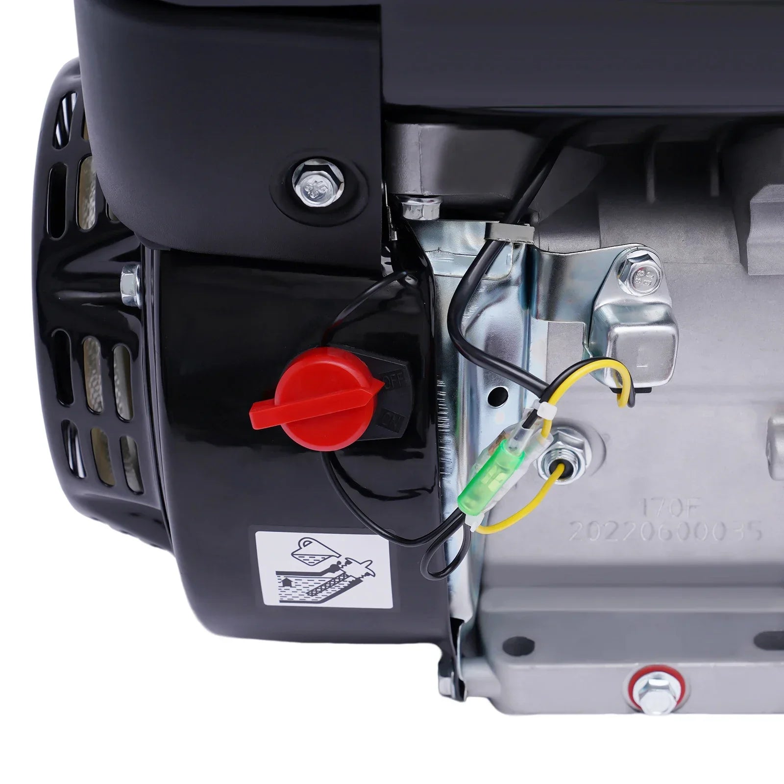 7.5hp 4-Stroke Gasoline Engine 212CC Standing Motor Single Cylinder 3600rpm Air Cooling Recoil Starting for Industrial/Kart
