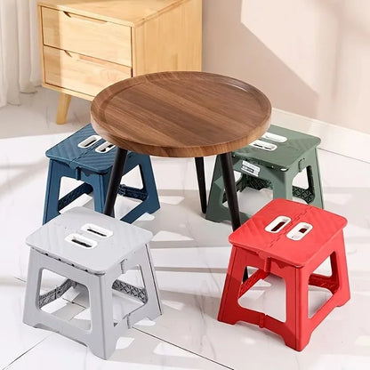 Lightweight Folding Step Stool - Non-Slip Plastic