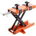 Motorcycle Lift 1100 LBS Motorcycle Scissor Lift Jack with Safety Pin Steel Motorcycle Jack Hoist Stand for Motorbike