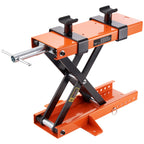 Motorcycle Lift 1100 LBS Motorcycle Scissor Lift Jack with Safety Pin Steel Motorcycle Jack Hoist Stand for Motorbike