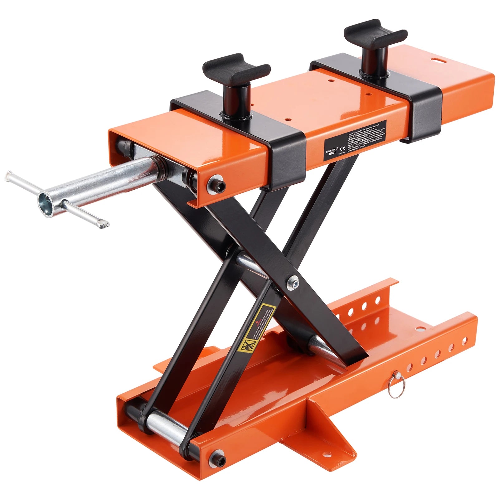 Motorcycle Lift 1100 LBS Motorcycle Scissor Lift Jack with Safety Pin Steel Motorcycle Jack Hoist Stand for Motorbike