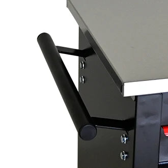 7-Drawer Rolling Tool Cabinet - Lockable Steel, Red