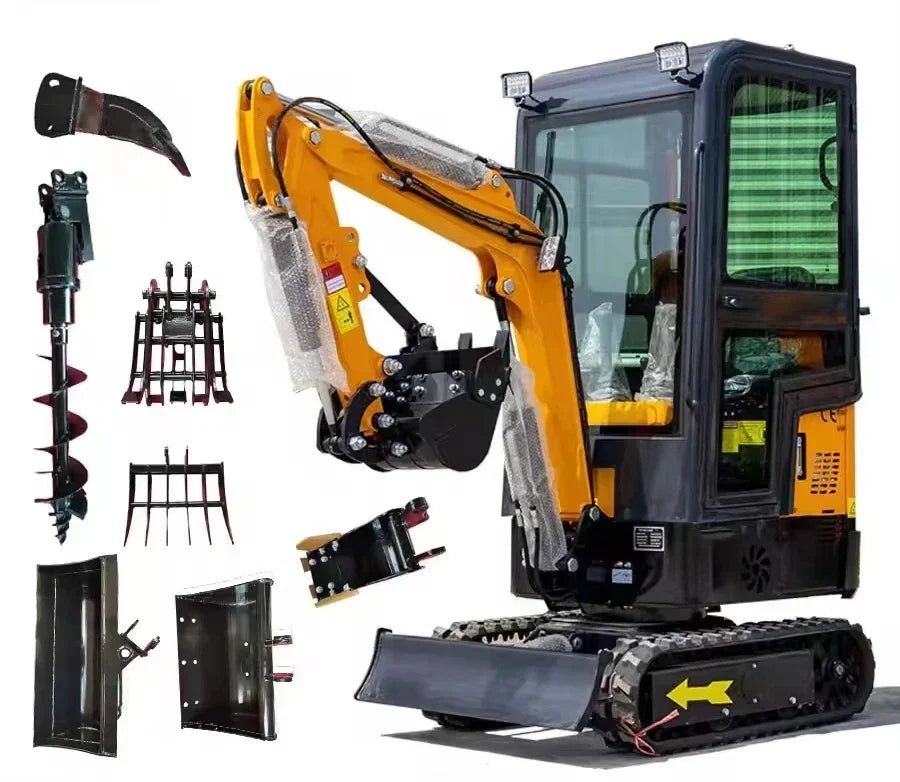 DK16 1.6-ton Mini Excavator With Hydraulic Thumb Clamp And Kubota Engine