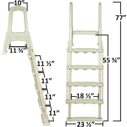 Anti-Slip In-Pool Steps Ladder - Above Ground Pools